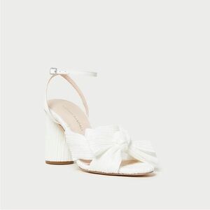 Loeffler Randall Camellia White Bow Heel